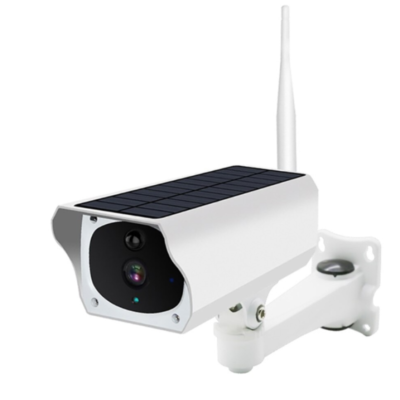 Camera de supraveghere IP Wireless de Exterior Full HD cu Panou Solar ALB