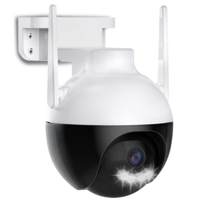 Camera inteligenta de Supraveghere cu Unghi Wide HD 4MP Rotunda Alba
