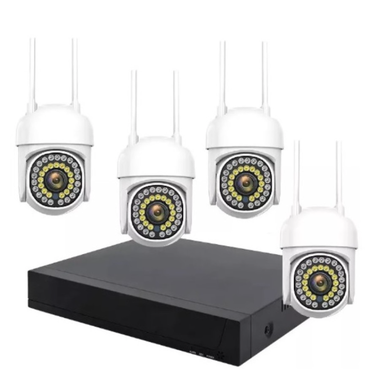 Kit Sistem de supraveghere video WIFI cu 4 camere