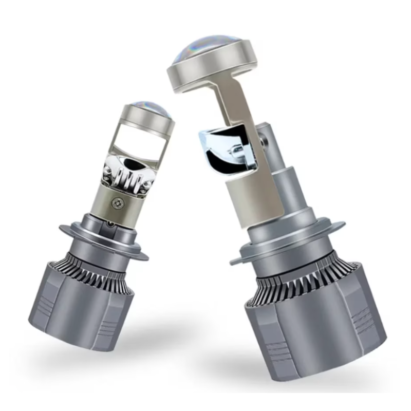 Set 2 becuri LED auto H7 cu Lupa CANBUS alb rece