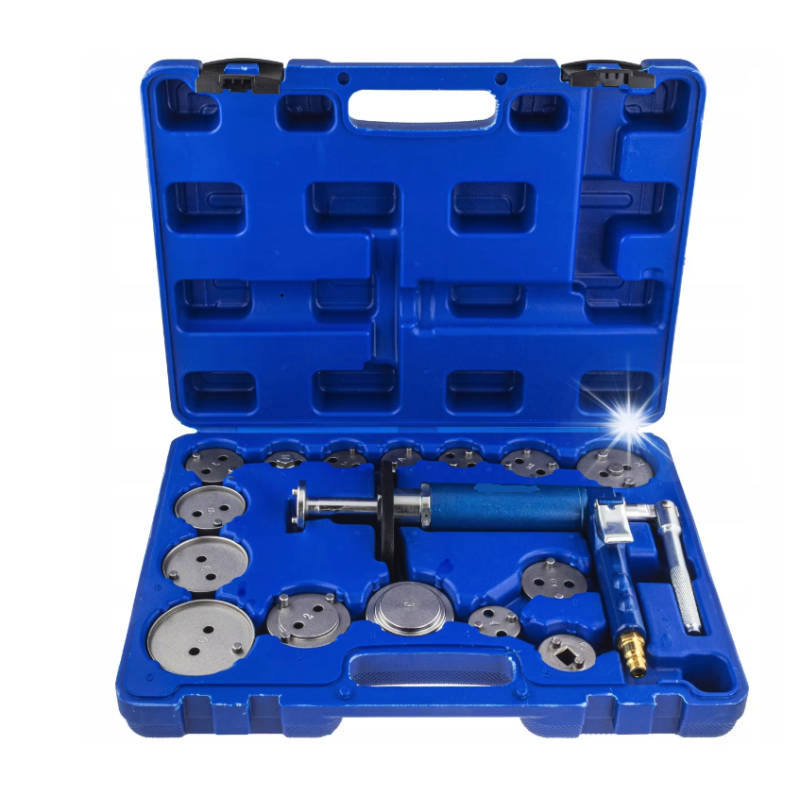 Trusa profesionala tip Kit pneumatic pentru etrieri frana cu set presa etrieri cu adaptoare multiple