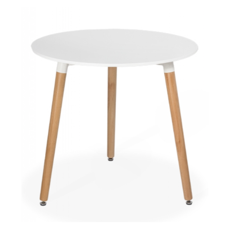 Masuta de cafea pentru living Rotunda MDF Alb 80 x 74cm