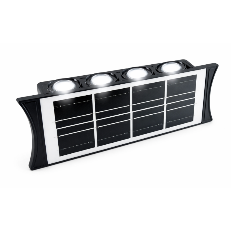 Lampa solara bidirectionala cu lumina SUS si JOS 8 LED