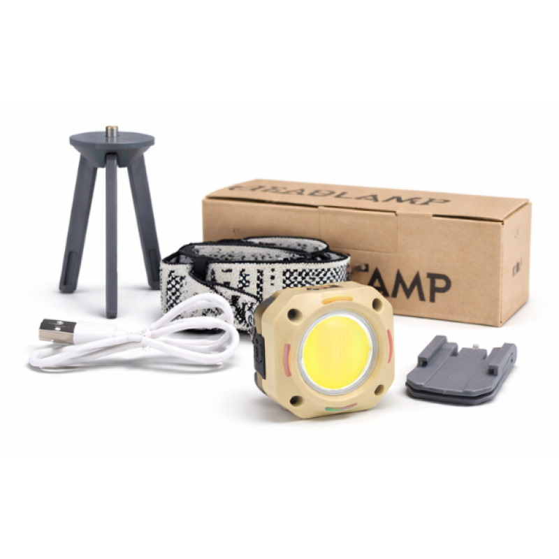 Lanterna LED multifunctionala 2 in 1 proiector cu lanterna de cap reincarcabila cu suport