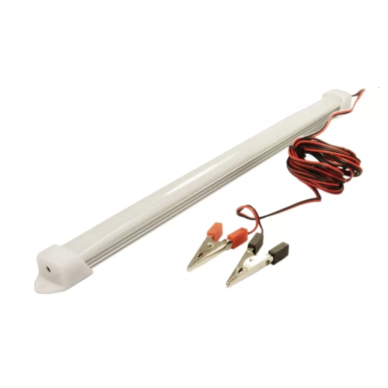 Tub neon LED 8w sticla mata 6400k 60 cm 12V lumina rece