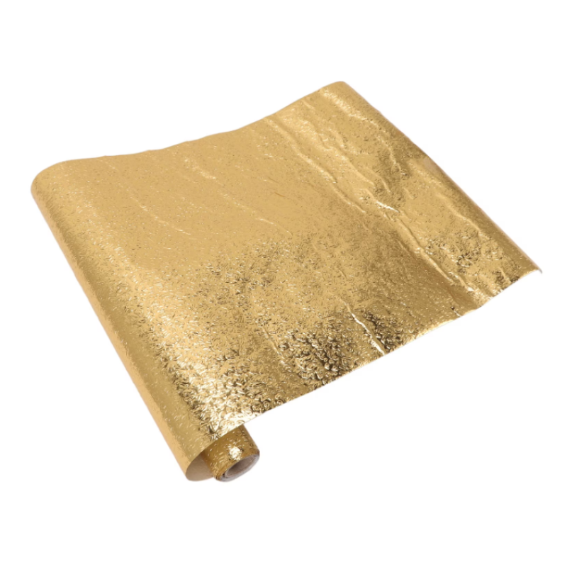 Set 2 Autocolante rezistente la apa si ulei tip folie de aluminiu autoadezive 40cm x 2m AURIE