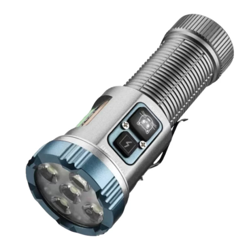 Lanterna tactica YM F555X cu lumina albastra rosie alba 2500lm RA 300m