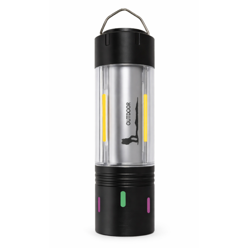Lanterna de mana CB 801 TG LED 3 in 1 pentru camping urgente reincarcabila prin USB