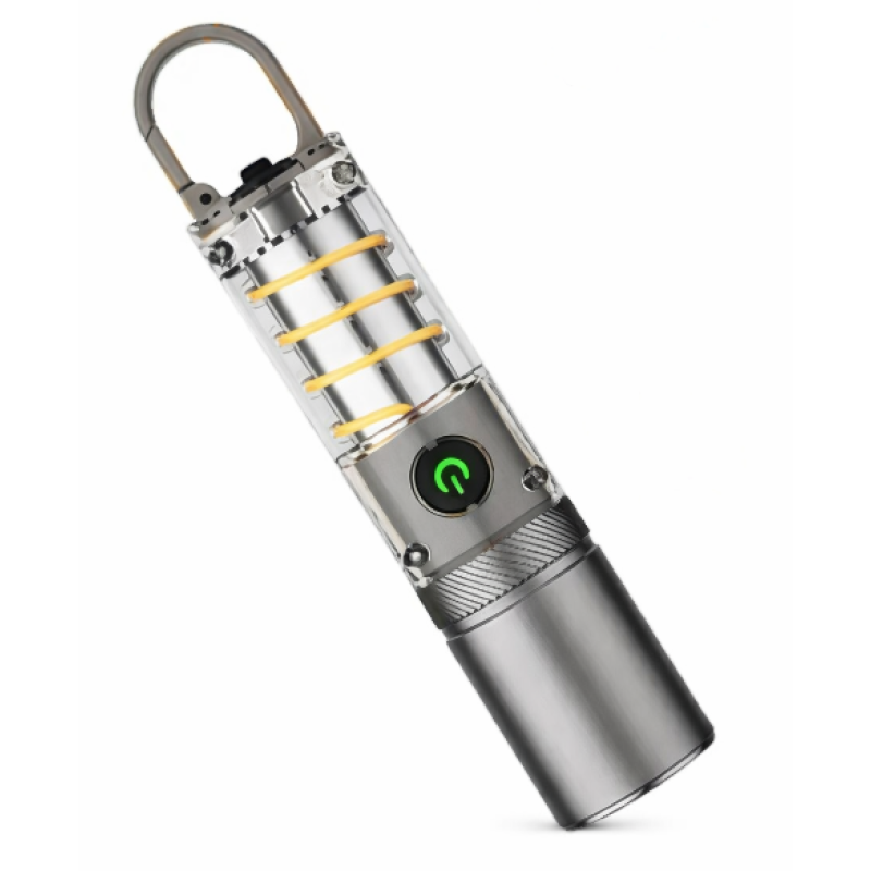 Lanterna LED portabila CB 936 TG telescopica 5 moduri incarcare USB si capac pentru lumina