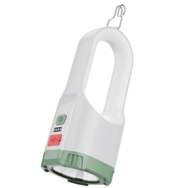 Lanterna de mana CB 2217 cu iluminare RGB incarcare USB si carlig