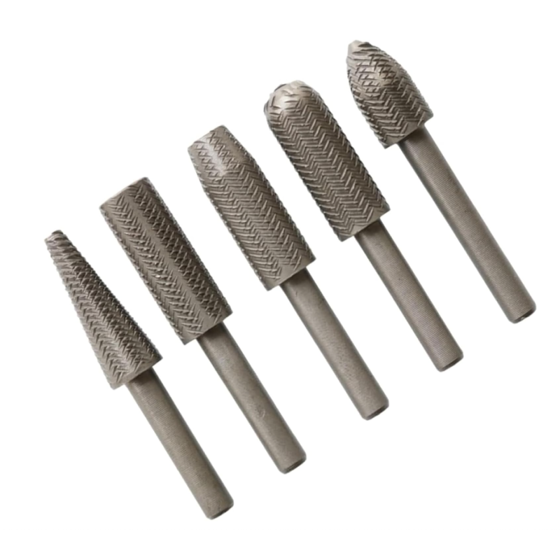 Set 5 pile rotative aliaj de otel 6 mm pentru lemn si plastic