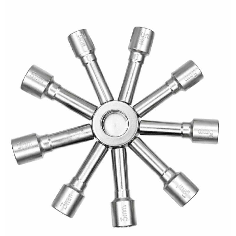 Set 2 Chei multifunctionale 9 capete tip stea de la 5 la 13 mm prindere magnetica