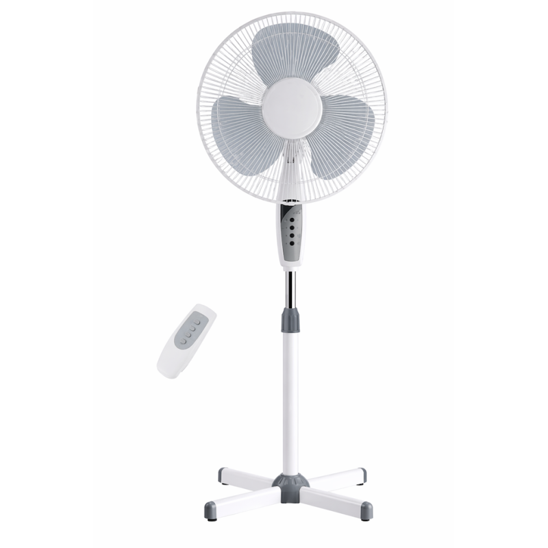 Ventilator cu Picior 16 inch FS 1608RC cu telecomanda oscilant 3 Trepte de Viteza Reglabil pe inaltime