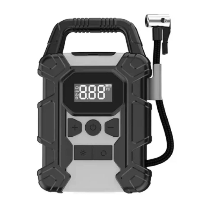 Compresor auto portabil 12000mAh Andowl Q CQ729 display digital LED lanterna functie power bank