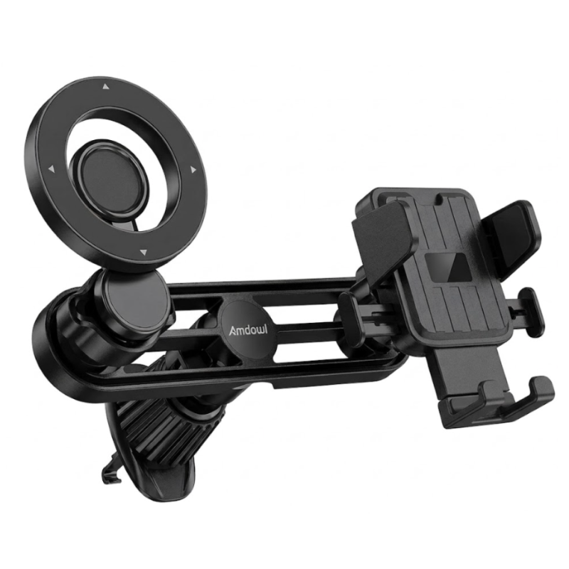 Suport auto dublu mobil cu brat reglabil si suport magnetic Andowl Q ZJ112