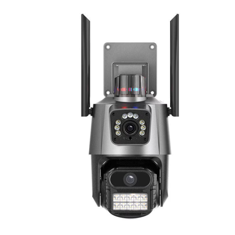 Camera de supraveghere dubla WIFI G900 Ultra HD zoom 5X rotire LED comunicare bidirectionala alarma