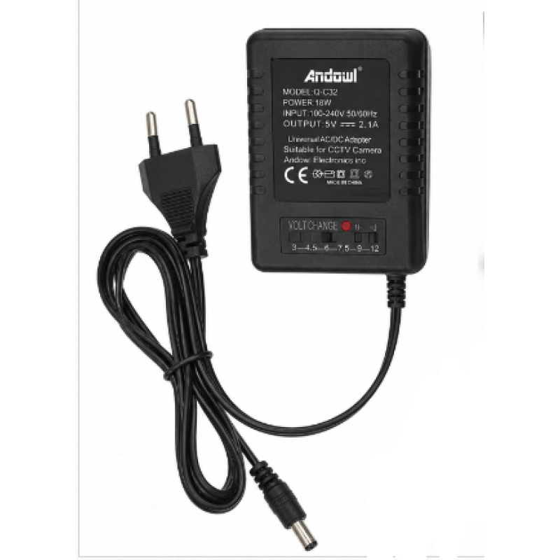 Sursa de alimentare universala 12V 0.5A putere 18W Andowl Q C32