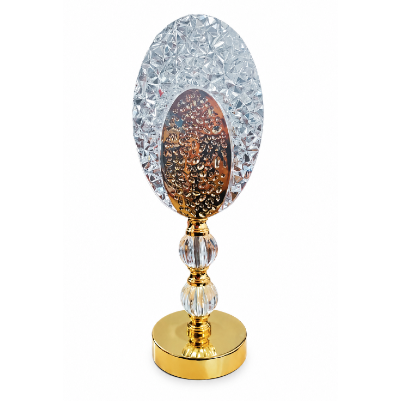 Lampa decorativa 14 premium model cristal design oval touch reincarcabila
