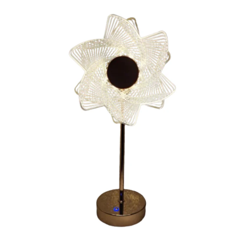 Lampa decorativa 18 Sun Flower Auriu Lumina Calda Rece