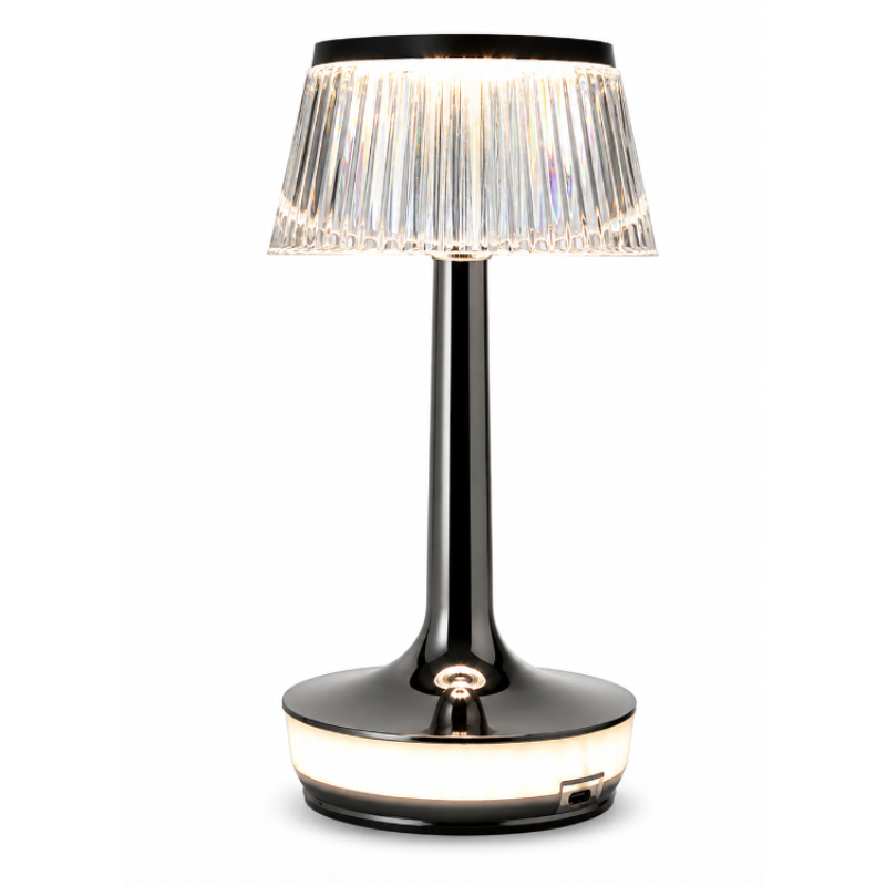 Lampa de masa 23 moderna tip cristal iluminare ambientala eleganta touch reincarcabila