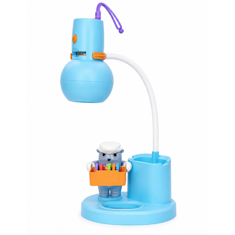 Lampa de birou pentru copii cu proiector holograme pentru desenat si suport multifunctional
