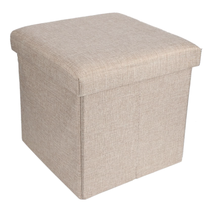 Cutie pliabila pentru depozitare tip taburet GRI 38x35x30 cm PATRATA