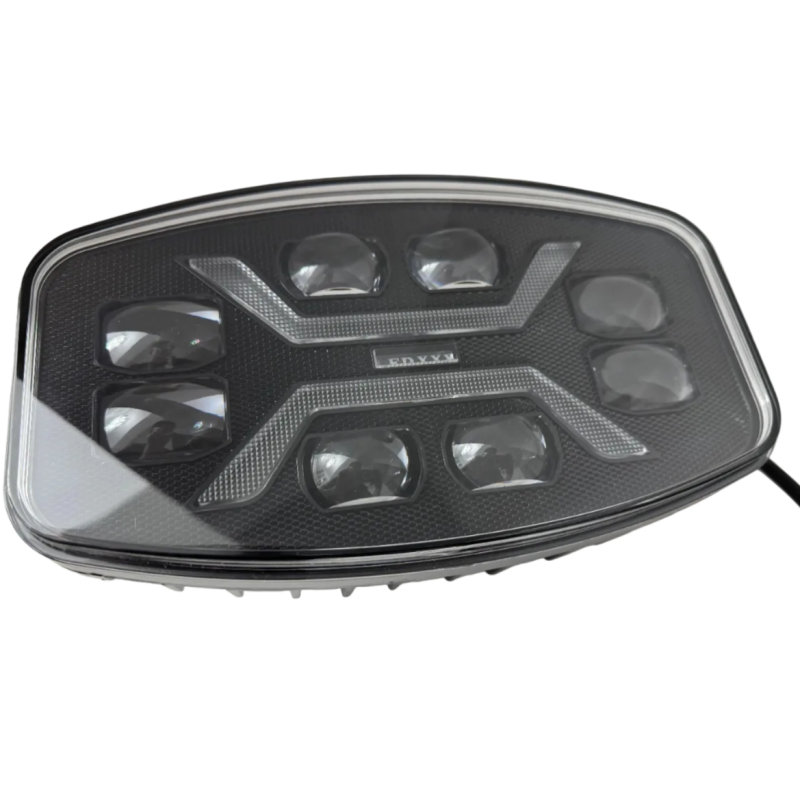 Proiector LED 9 inch dreptunghiular de 180W cu 25000LM cu lupa pozitie alba si galbena dinamica 12 24V