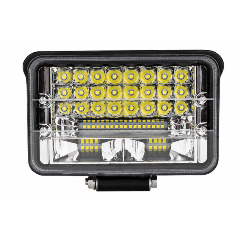 Proiector LED auto dreptunghiular 144w cu 2 faze 12v 24v de 5 INCH