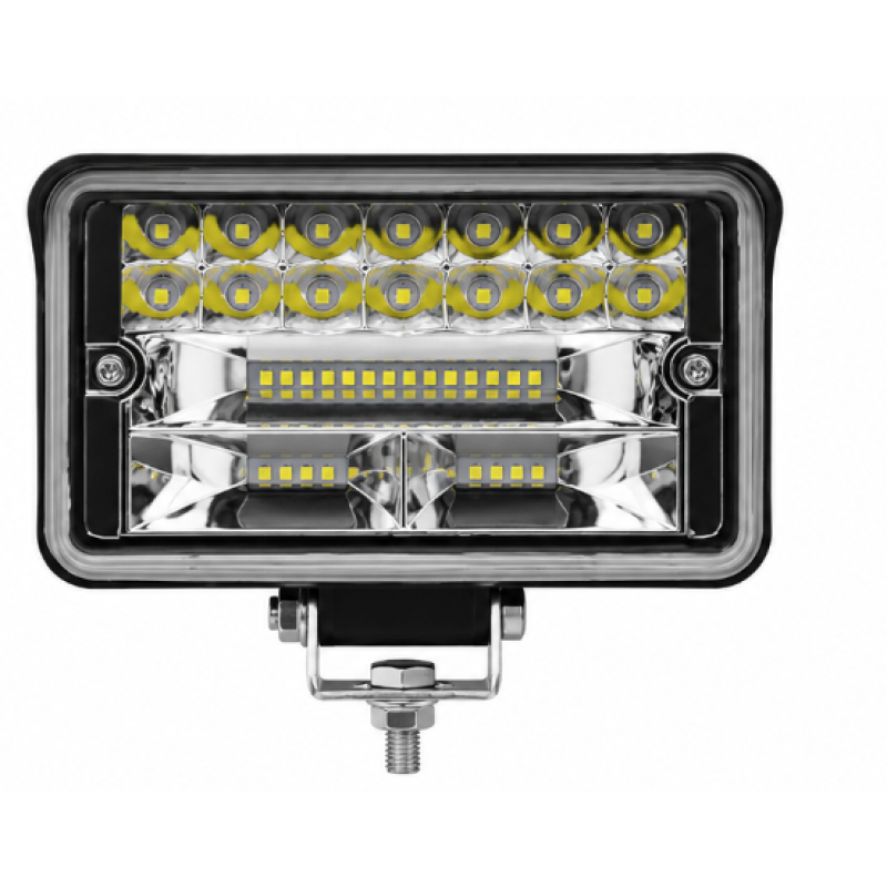 Proiector LED auto dreptunghiular 108w cu 2 faze 12v 24v de 4 INCH