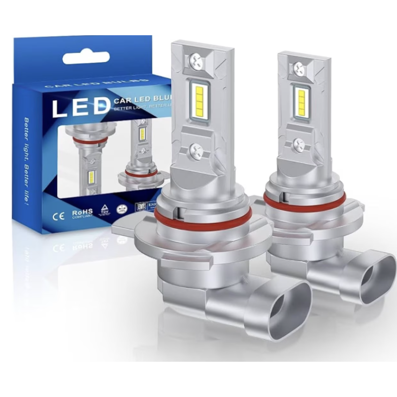 Set 2 becuri auto LED W HB3 (9005) de 120W cu 15000Lm 12V 6000K lumina alb rece