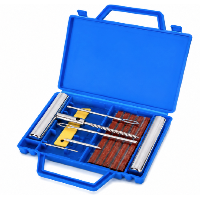 Trusa pentru reparat anvelope cu snur accesorii incluse