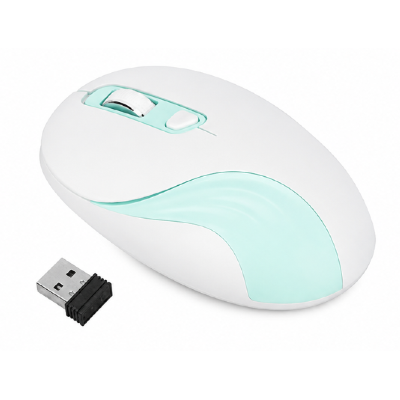 Mouse wireless QM75 cu receptor USB design ergonomic pentru computere de birou