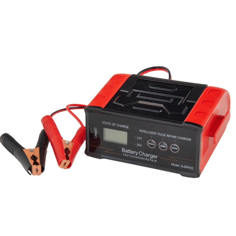 Redresor Auto Inteligent Q DP915 de 12V/24V incarcare rapida display LCD digital pentru Baterii Auto