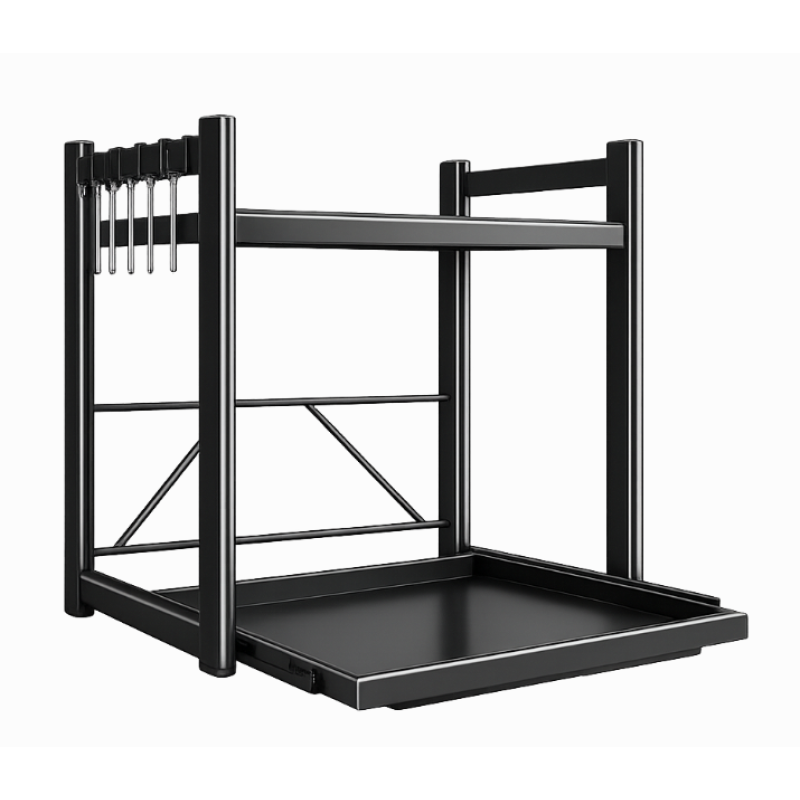 Suport reglabil pentru cuptor cu microunde si electrocasnice multifunctional constructie metalica