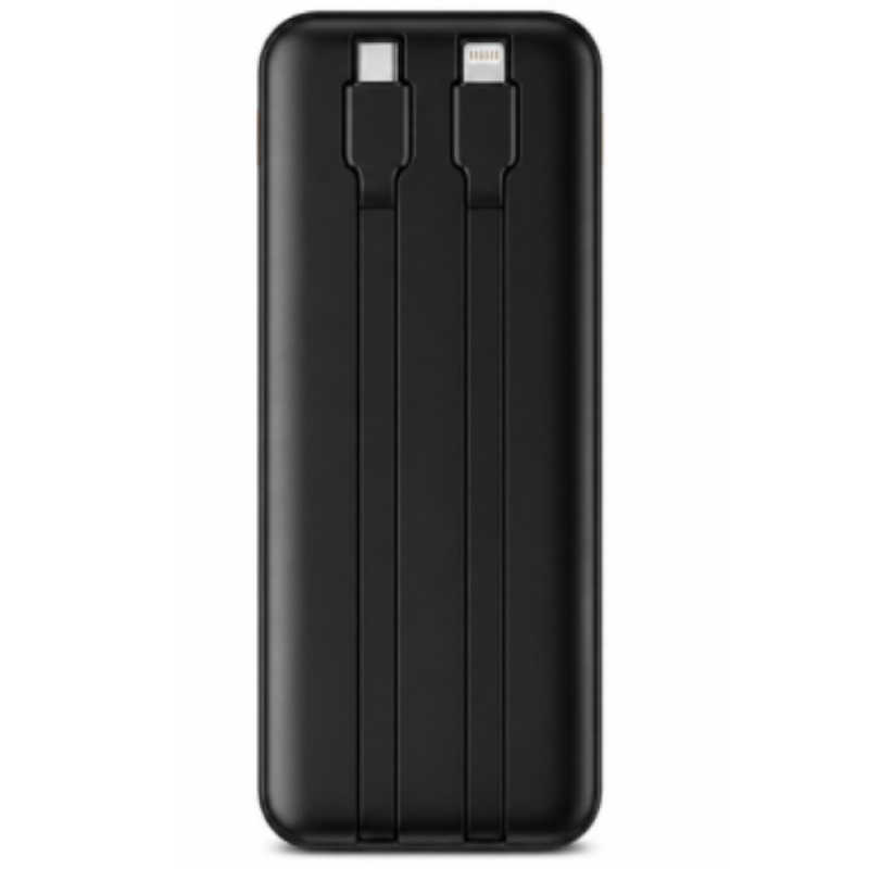 Baterie externa cu afisaj LED 12000 USB C si Lightning Q TD98