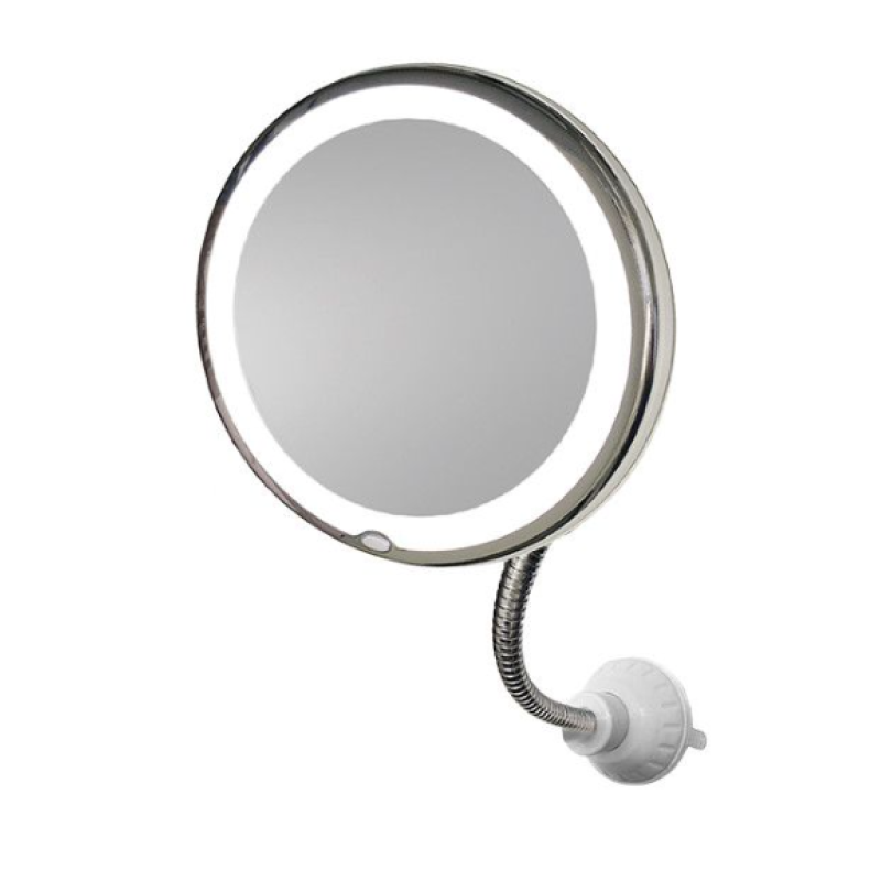 Oglinda cosmetica flexibila cu LED si factor marire 10x