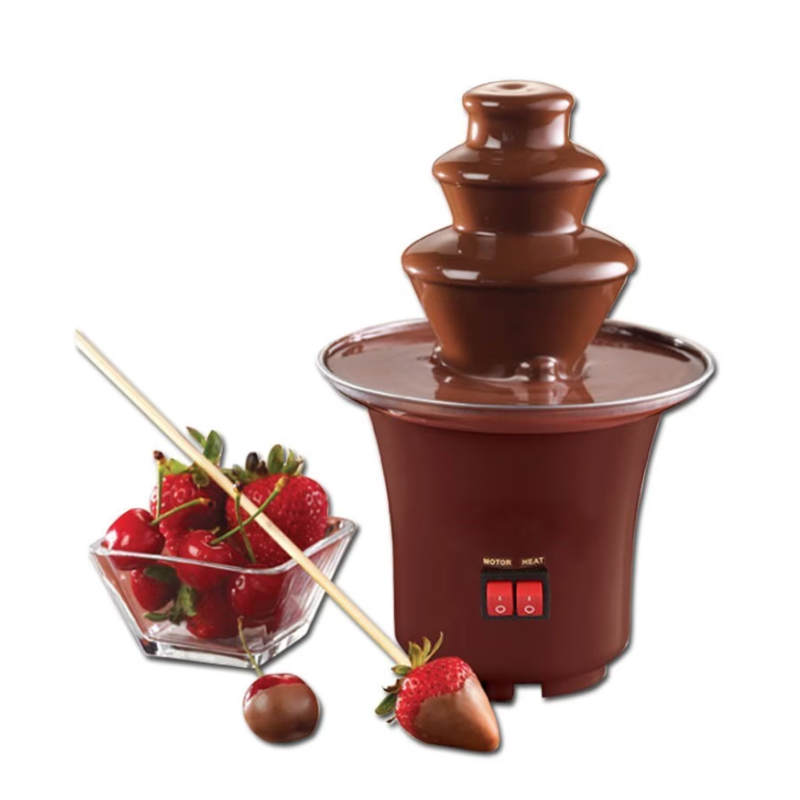 Mini fantana de ciocolata cu 3 nivele Fondue
