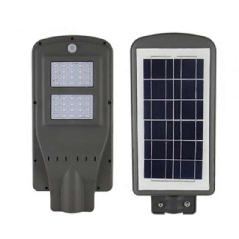 Lampa stradala cu leduri 40 w, panou solar, senzor de noapte/zi