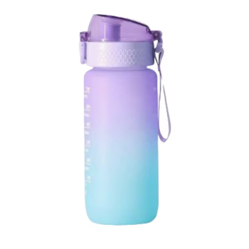 Sticla de apa potabila fitness Colorata 20Oz cu Marcator de timp