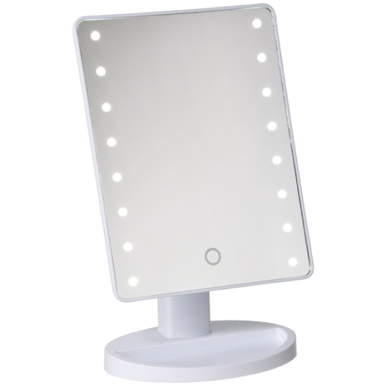Oglinda pentru machiaj LED, buton tactil