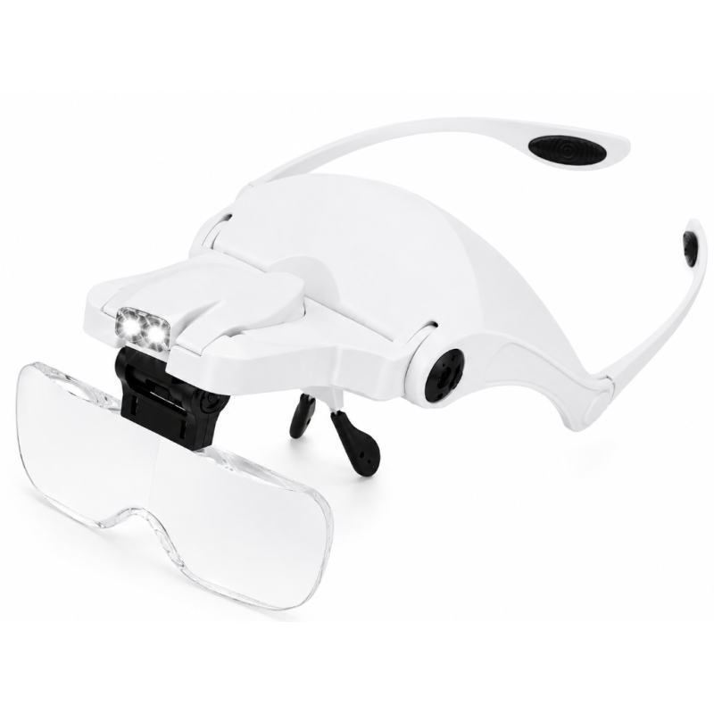 Ochelari cu 5 LUPE 2 LED 9892B2C Incarcare USB