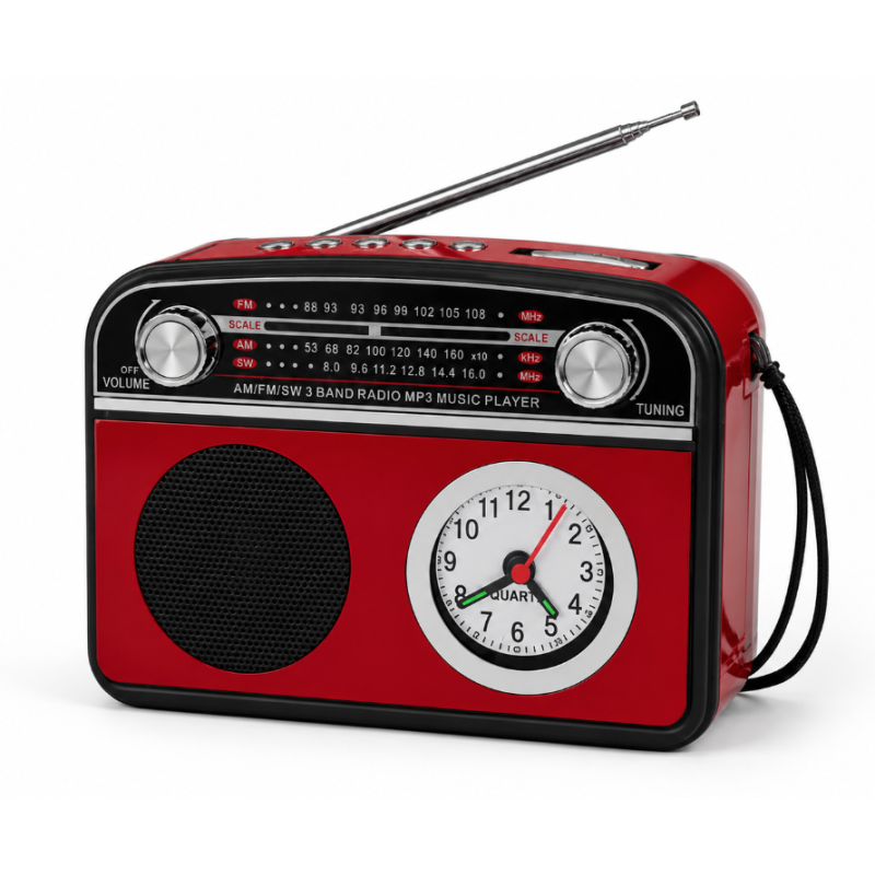 Radio Portabil XB 981BT MP3 cu Ceas