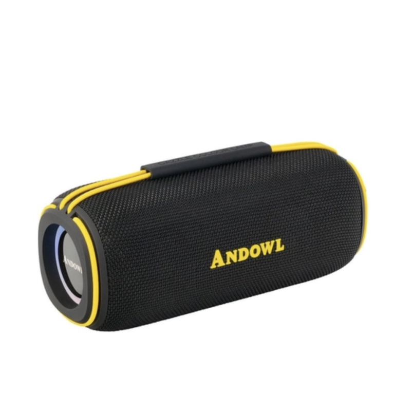 Boxa portabila Andowl Q YX12 bluetooth Bass Puternic design compact Negru cu Galben