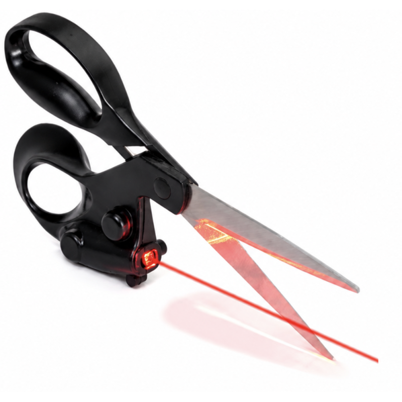 Foarfeca cu indicator luminos pentru taiat cu precizie