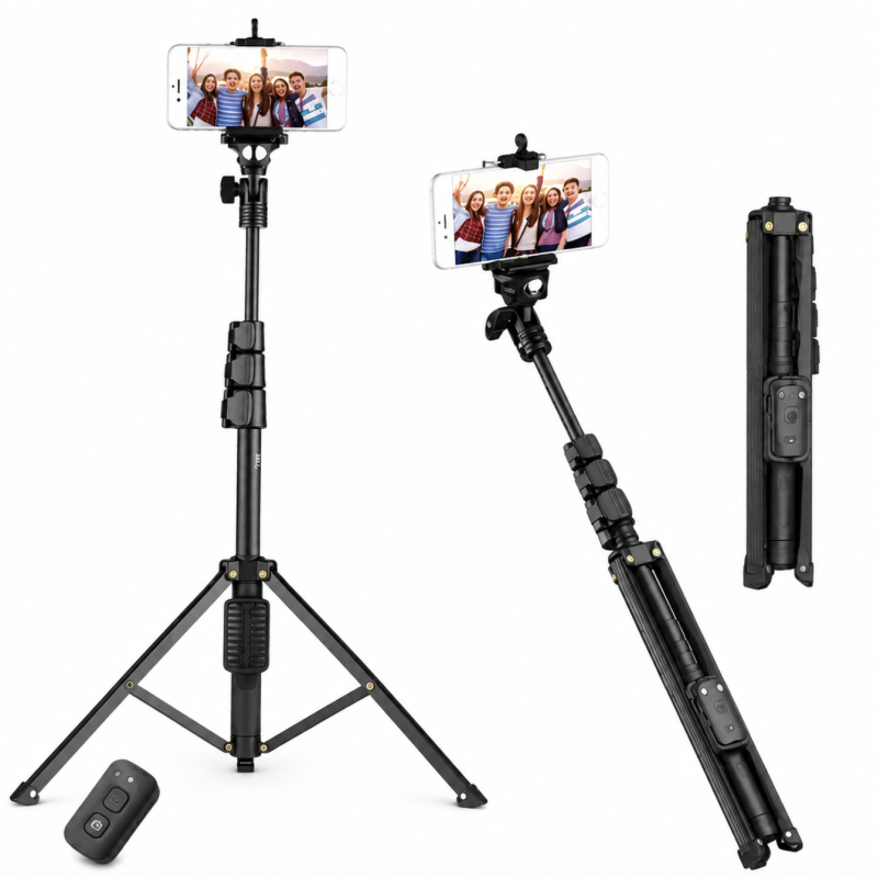 Selfie Stick cu Trepied si telecomanda ANDOWL Model: Q L1388