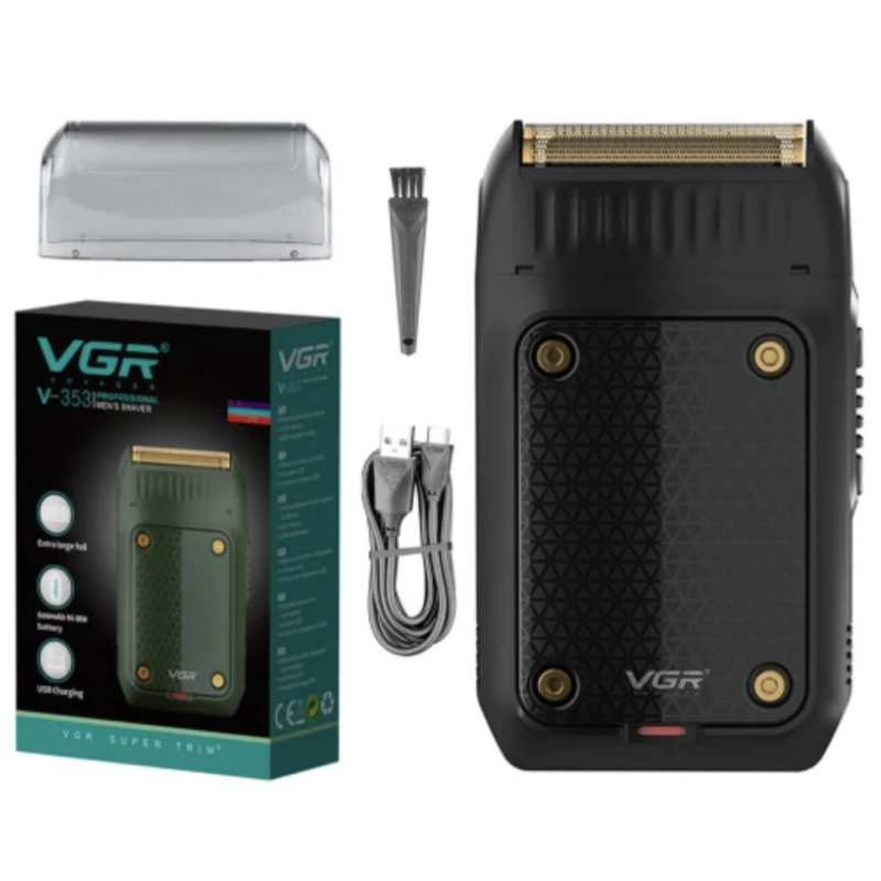 Aparat de ras electric VGR V 353 pentru barba fata si contur USB autonomie 60 minute