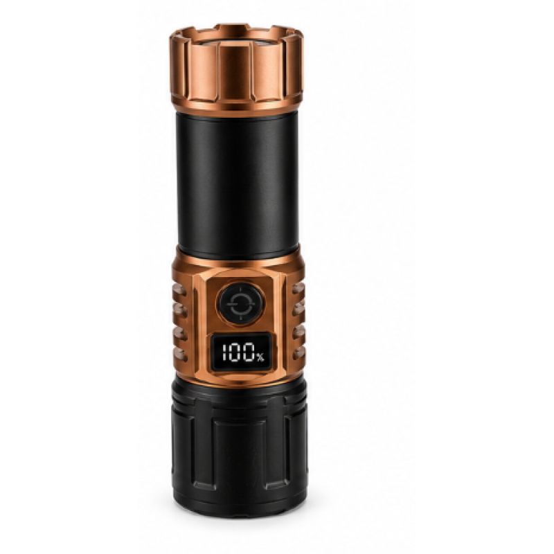 Lanterna de mana profesionala COBA F048 1 Zoom telescopic Power Bank Afisaj Digital 1000 lm