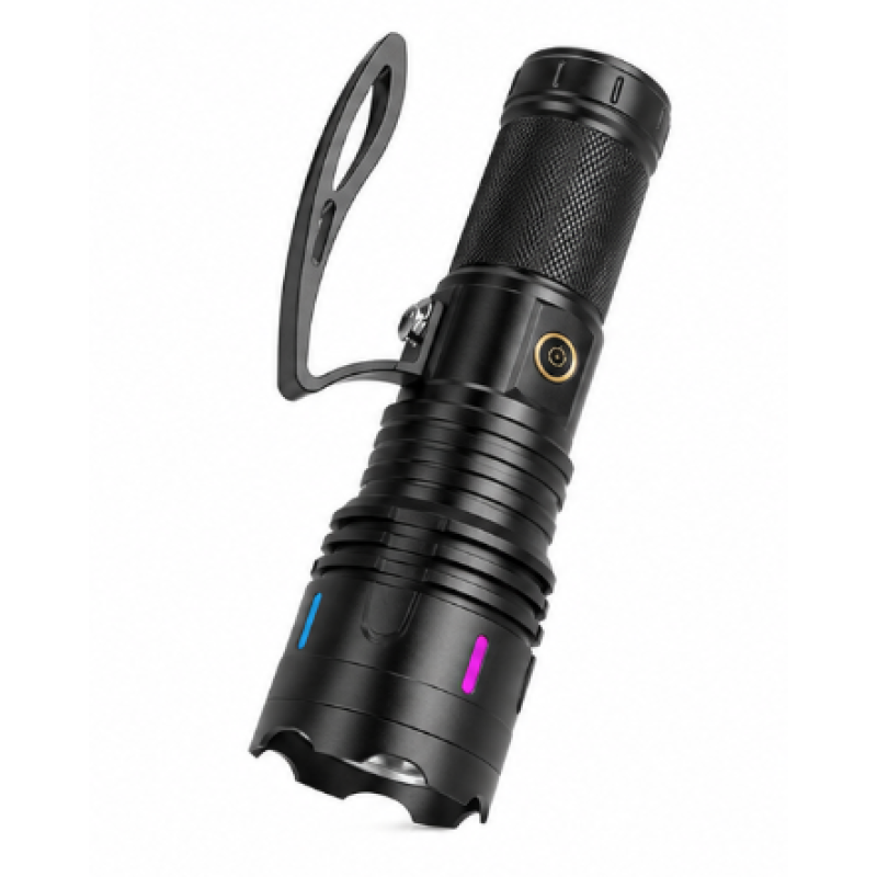 Lanterna de mana LED CB X120 de 30W USB Acumulator 26650 Power Bank Raza pana la 3000m