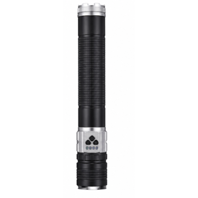 Lanterna de mana LED COBA CB G909 cu 3 culori de Iluminare Alb Galben Albastru Power Bank