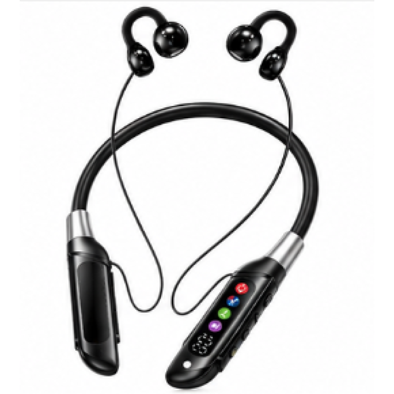 Casti Wireless Sport R25 cu Banda flexibila bluetooth afisaj digital microfon si Autonomie extinsa